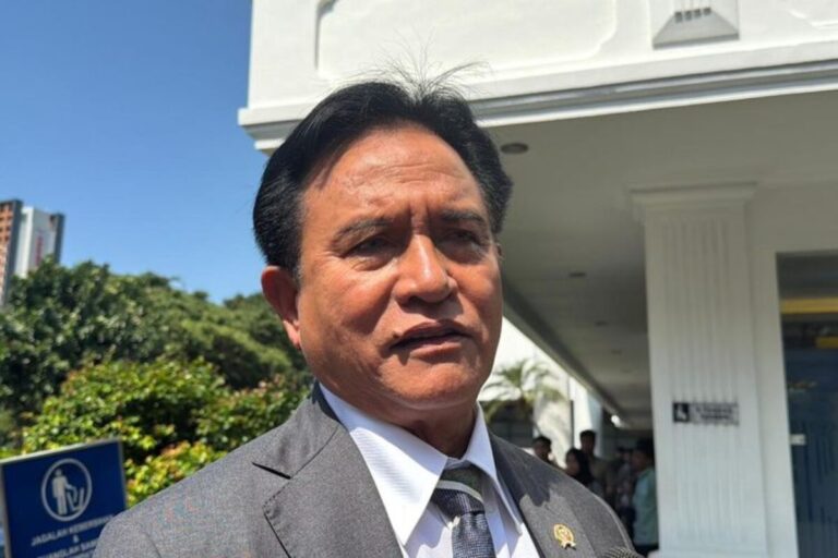 Yusril Targetkan Indeks Pembangunan Hukum Naik Jadi 0,69 Poin