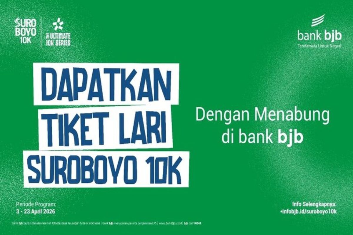 Dukung Gaya Hidup Sehat, Bank BJB Hadirkan Promo Spesial Suroboyo 10K