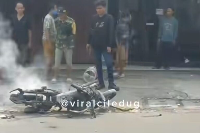 Pemilik Menghilang Usai Motor Thunder Terbakar di SPBU Tangerang