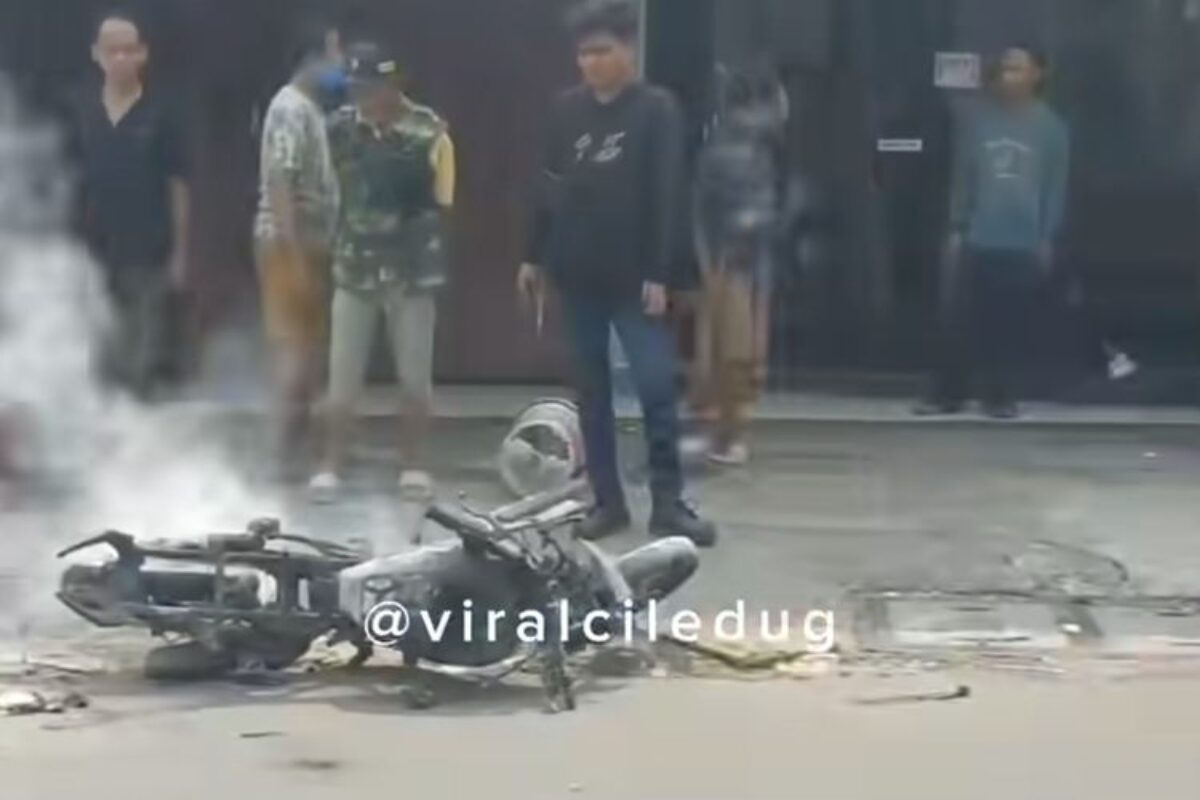 Pemilik Menghilang Usai Motor Thunder Terbakar di SPBU Tangerang