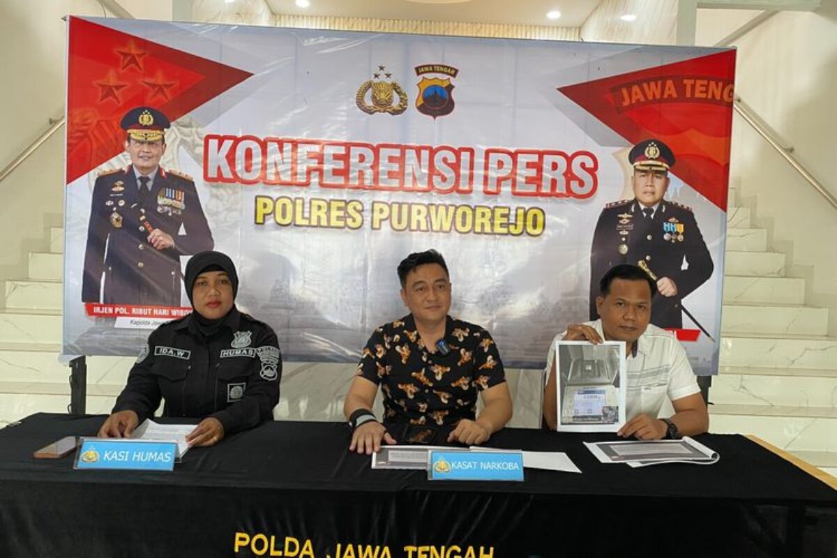 Polres Purworejo Bekuk Pemuda Asal Jakarta: Tersangka Bawa Sabu, Gunakan Modus Alamat Jatuh
