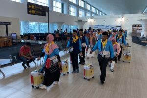 Kloter 1 Indramayu Berangkat via BIJB, Pesawat Saudia Airlines Lepas Landas Lebih Cepat