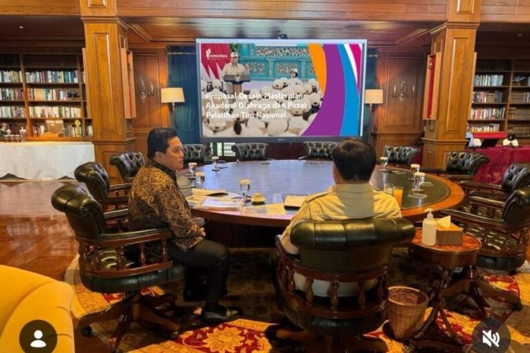 Erick Thohir Temui Prabowo, Laporkan Rencana Bangun Akademi Olahraga Nasional